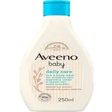 Aveeno Baby Daily Care Körper und Haar für empfindliche Haut, ohne Sulfate und Parabene, 250 ml
