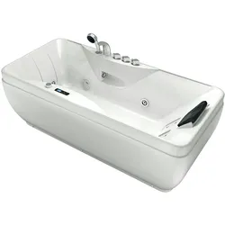 Whirlpool Pool Badewanne Wanne W49-PR 170x80cm mit Farblichtherapie
