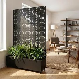 casa.pro Aaskis 190 x 120 x 38 cm Schwarz
