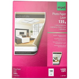 Sigel Fotopapier A4, 135g/m2, 100 Blatt (LP 141)