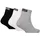 Puma Kinder Quarter Socken, 3er Pack - Plain Quarter 3P, Logos, einfarbig Schwarz/Weiß/Grau 27-30
