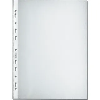 Herlitz Prospekthüllen DIN A4 transparent genarbt 0,08 mm, 100 St.