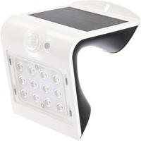 Blulaxa LED-Außenstrahler 48552, 220 lm, Bewegungsmelder, Solarbetrieb, Akku, weiß