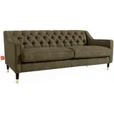 konsimo® 3-Sitzer-Sofa, Olivgrün, Holz, Holzwerkstoff, 192x78x80 cm, Wohnzimmer, Sofas & Couches, Sofas, 3-Sitzer Sofas