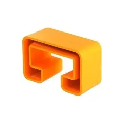 OBO 1124563 Schutzkappe für Profilschiene MS5030 55x25mm Polyethylen pastellorange RAL 2003 MS5030 SK - 25 Stück