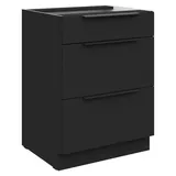 Küchen-Preisbombe Unterschrank SIENA 60 x 0 x 0 cm Schwarz