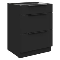 Küchen-Preisbombe Unterschrank SIENA 60 x 0 x 0 cm Schwarz