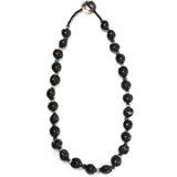 COLLEZIONE ALESSANDRO Lange Kette Holly Schwarz / Holz