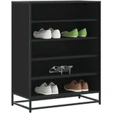 vidaXL Schuhschrank 75 x 97,5 x 38 cm schwarz