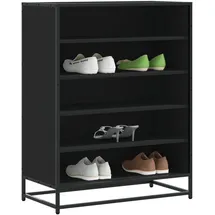 vidaXL Schuhschrank 75 x 97,5 x 38 cm schwarz