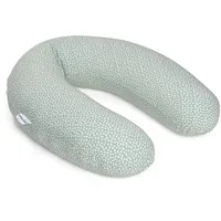 Doomoo Stillkissen Buddy - mit Mikroperlen-Füllung inkl. Organic Cotton Bezug 180 cm - Cloudy Green