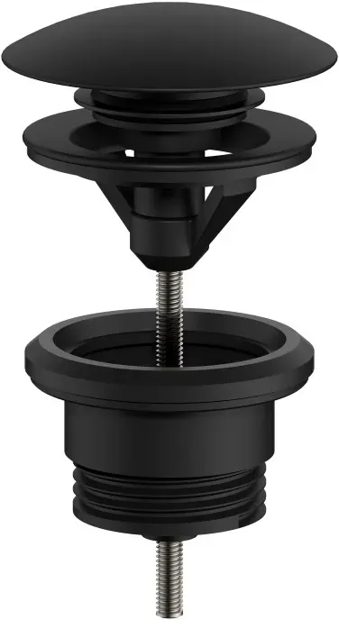 Treos Ablaufgarnitur 1 1⁄4'' Schwarz Matt, 191.01.16902 191.01.16902