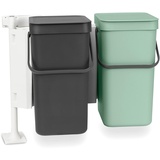 Brabantia Sort & Go 12 l 2er Set dark grey/jade green