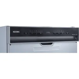 KOENIC KDW 6031-1 C BI Einbau-Geschirrspüler (teilintegrierbar, 595 mm breit, Schwarz)