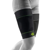 Bauerfeind Sports Unisex Compression Sleeves Upper Leg - lang schwarz