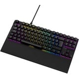 NZXT Function TKL Mechanische PC Gaming Tastatur - beleuchtet - lineare RGB Schalter - MX kompatible Schalter - Hot Swap - robustes Aluminium Cover - Mechanical Gaming Keyboard | FR (AZERTY) Schwarz