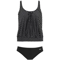 LASCANA Oversize-Tankini Damen schwarz-weiß Gr.52