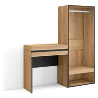 SKRAUT HOME Flurkonsole, Flur-Eingangsmöbel, 130x35x145 cm, mit Schublade, Offener