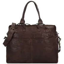 Harold's Submarine Aktentasche Leder 40 cm Laptopfach braun
