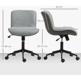 Homcom Schreibtischstuhl Dunkelgrau