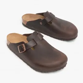 Birkenstock Boston Nubukleder geölt habana 38