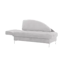 Nehl Liege Greta Mikrofaser 182 x 79 x 86 cm Grau mit Schlaffunktion
