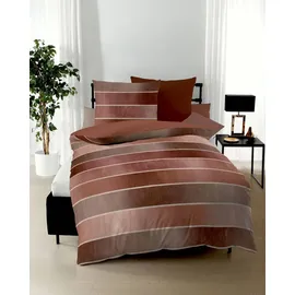 KAEPPEL Timeless Gestreift Orange 200 x 200 cm + 2 x 80 x 80 cm
