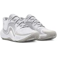 Under Armour Spawn 6 Mid Basketballschuhe 102 - white/distant