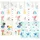 CCLIFE Krabbelmatte Baby Spielmatte Kinder 196x176x1cm Faltbar Spielteppich Spielunterlage Groß Rutschfest Beidseitig Tragbar Wasserdicht Innen Außen Bunt