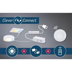 PAULMANN Clever Connect Verbinder Barre 50x50mm  Chrom matt