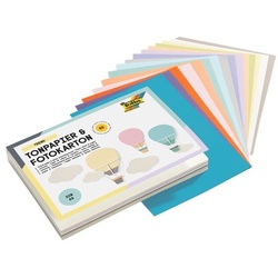 folia Tonpapier und Fotokarton »TREND« A6 (60 Blatt) weiß, 14.9x10.7 cm