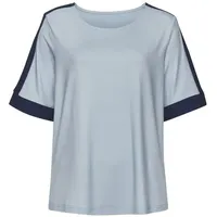 VIVANCE Kurzarmshirt Damen hellblau-marine Gr.40/42