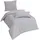 Traumschlaf Uni Streifen Mako-Satin silber 200 x 200 cm + 2 x 80 x 80 cm