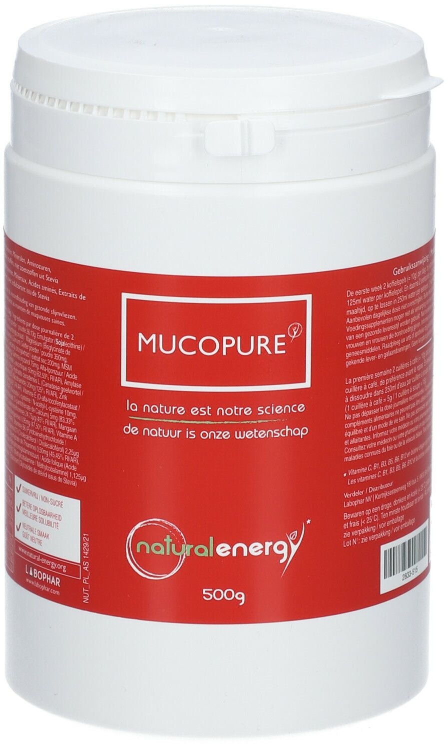 Natural Energy Mucopure 500 g Poudre