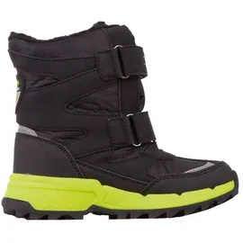 Kappa Unisex Kinder Stiefel Winterschuh gefüttert Stylecode 260903K Schwarz, Schuhgröße:31 EU - 31
