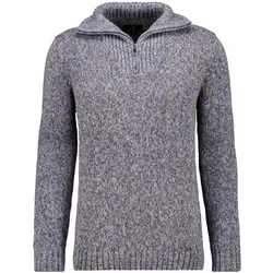 Troyer RAGMAN, Herren, Gr. 54, blau (blau, 177), 100% Baumwolle, casual, hoch geschlossener Ausschnitt, Langarm, Pullover