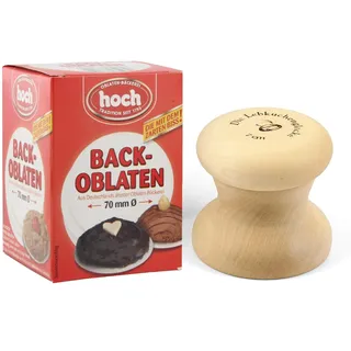 Lebkuchenglocke | Das Original | Lebkuchenformer Basis-Set 7 cm | inkl. Back-Oblaten | idealer Helfer zum Backen von perfekten Lebkuchen, Makronen und Plätzchen