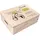Creative Deco Holzkiste Kommunion Geschenke für Mädchen Jungen, Natur 40 x 30 x 14 cm