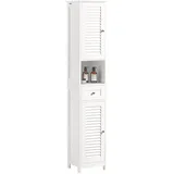 SoBuy FRG236 Hochschrank 32 x 170 cm Weiß Holzwerkstoff