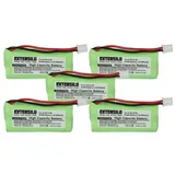 EXTENSILO 5x Akku Ersatz für T436-U1, V30145-K1310-X359, S30852-D1640-X1, T382 für schnurlos Festnetz Telefon (850 mAh, 2,4 V, NiMH)