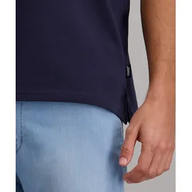 PIONEER JEANS Poloshirt, Herren, Gr. L, night sky, Web, Obermaterial: 100% Baumwolle, PIONEER AUTHENTIC JEANS, unifarben, normal normal, Shirts, mit Logo Schriftzug