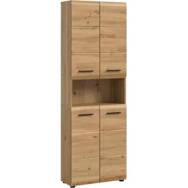 xonox.home Hochschrank Ice Artisan Oak Nachbildung B/H/T: ca. 60x185x30 cm B: 60 H: 185