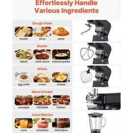 Vevor multifunktionale 1500 W schwarz