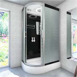 SeniorBad Duschkabine Duschtempel Fertigdusche Dusche D60-73M0L 120x80cm ohne 2K Scheiben Versiegelung