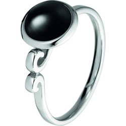 Xen, Ring, Ring mit 8 mm Onyx, (50, Edelstahl)