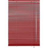 GARDINIA Jalousie Alu-Jalousie Jalousette Jalousien Alujalousie Rollo Plissee Aluminium, freihängend, Sichtschutz, Lichtschutz, Blendschutz, Wand- und Deckenmontage rot 40 cm x 175 cm