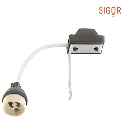 SIGOR Optionale GU10 Fassung mit Abstandshalter für ALU-EINBAULEUCHTE SIG-9870101