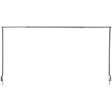 Esschert Design Tisch-Deko-Stange mit Klemmen Schwarz