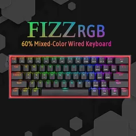 Redragon K617 RGB rote Schalter QWERTY