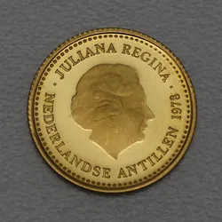 Goldmünze 100 Gulden Juliana 1978 (Niederländische Antillen)